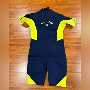 Goldfin Kids Wetsuit, 3mm Neoprene Back Zip NWOT Size 16